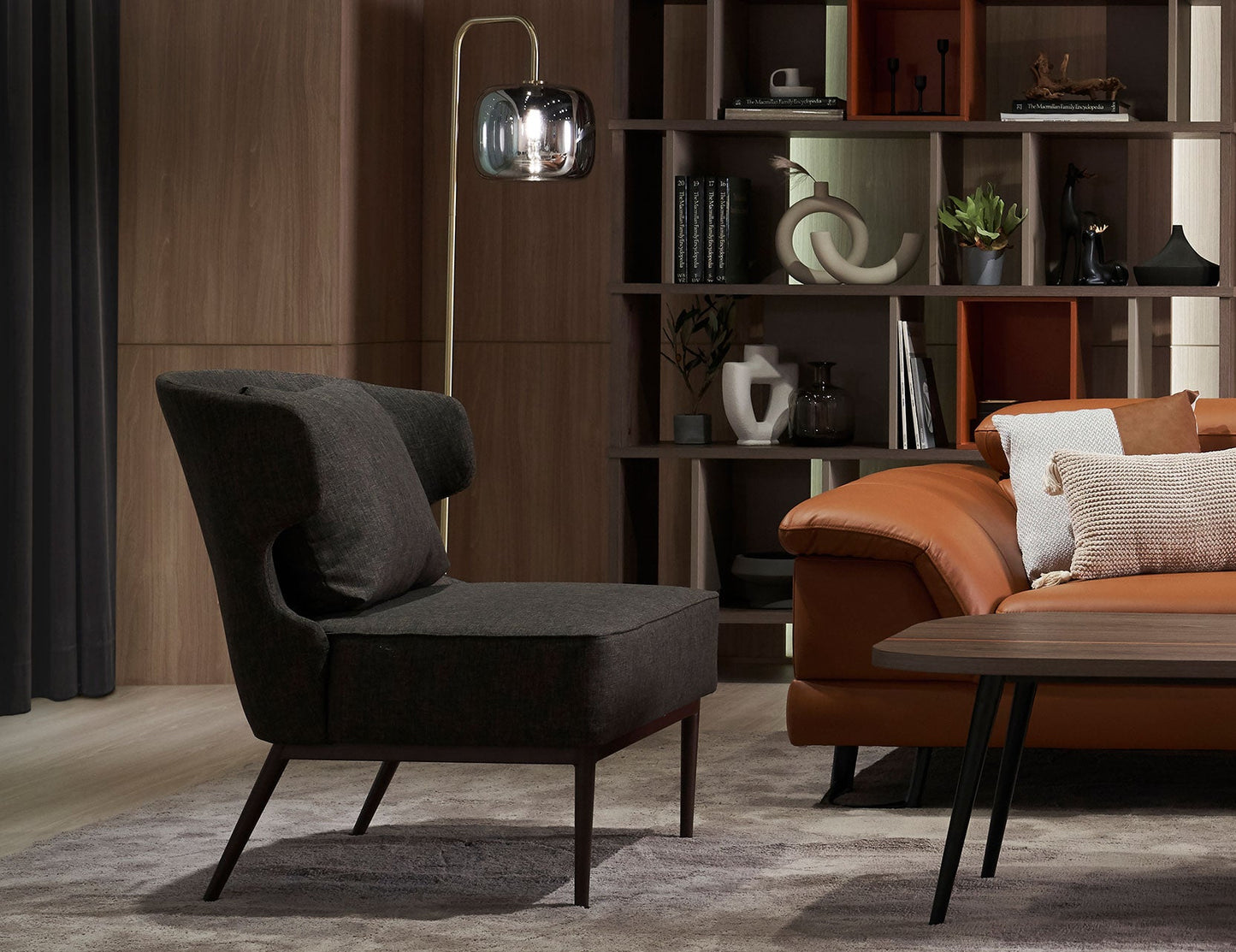 Fauteuil en tissu WING
