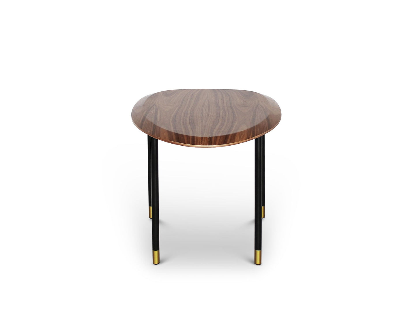 Table basse CELADON avec pieds en acier à pointes dorées