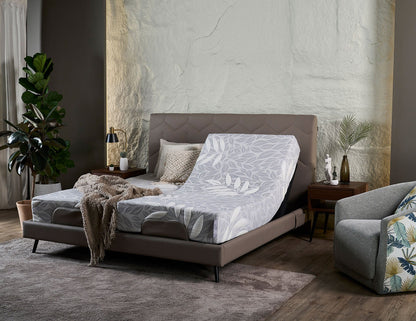 Lit réglable DRIFT + matelas Natura et ports USB