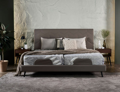 Lit réglable DRIFT + matelas Natura et ports USB