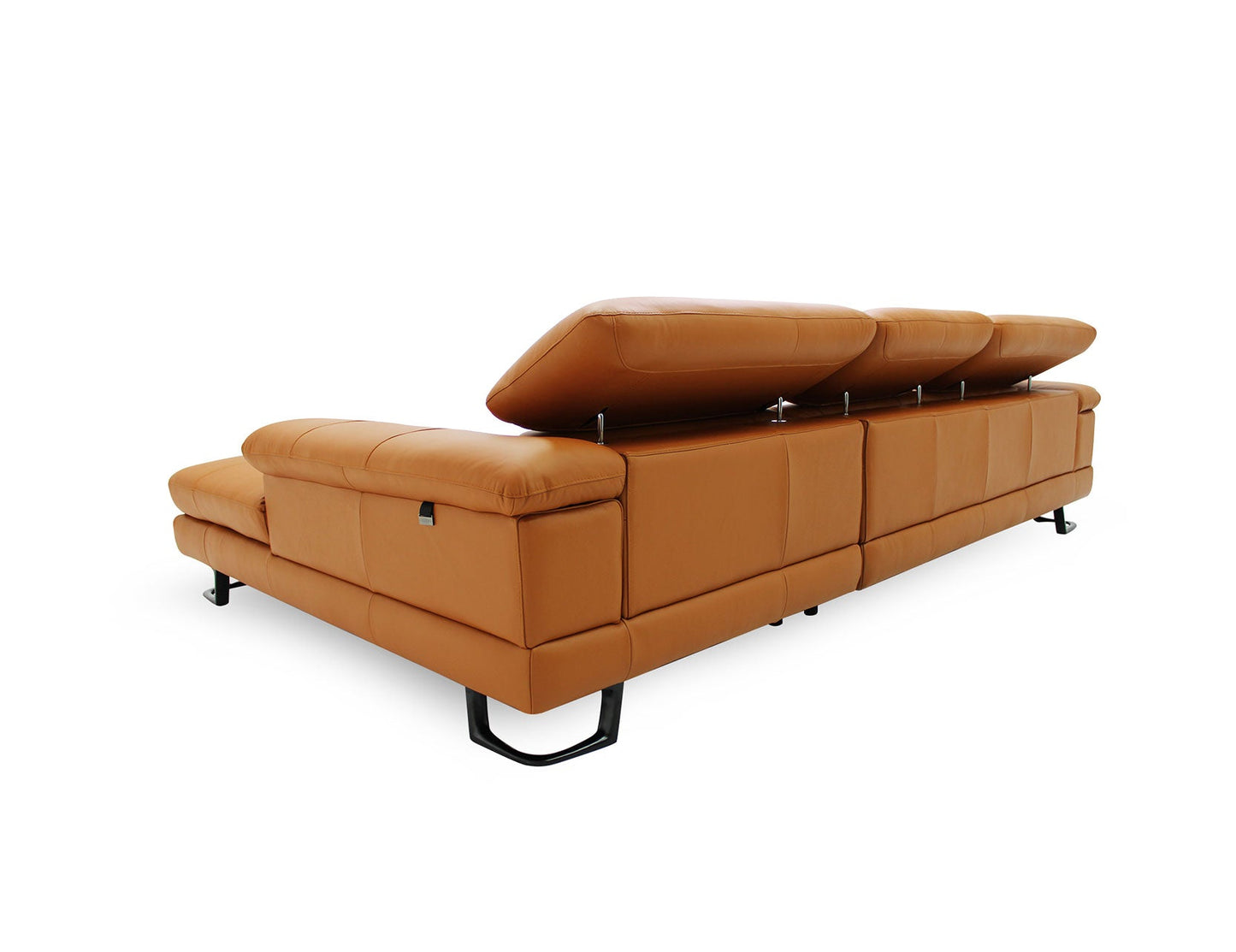 Canapé modulaire en cuir avec appui-tête réglable KORUS
