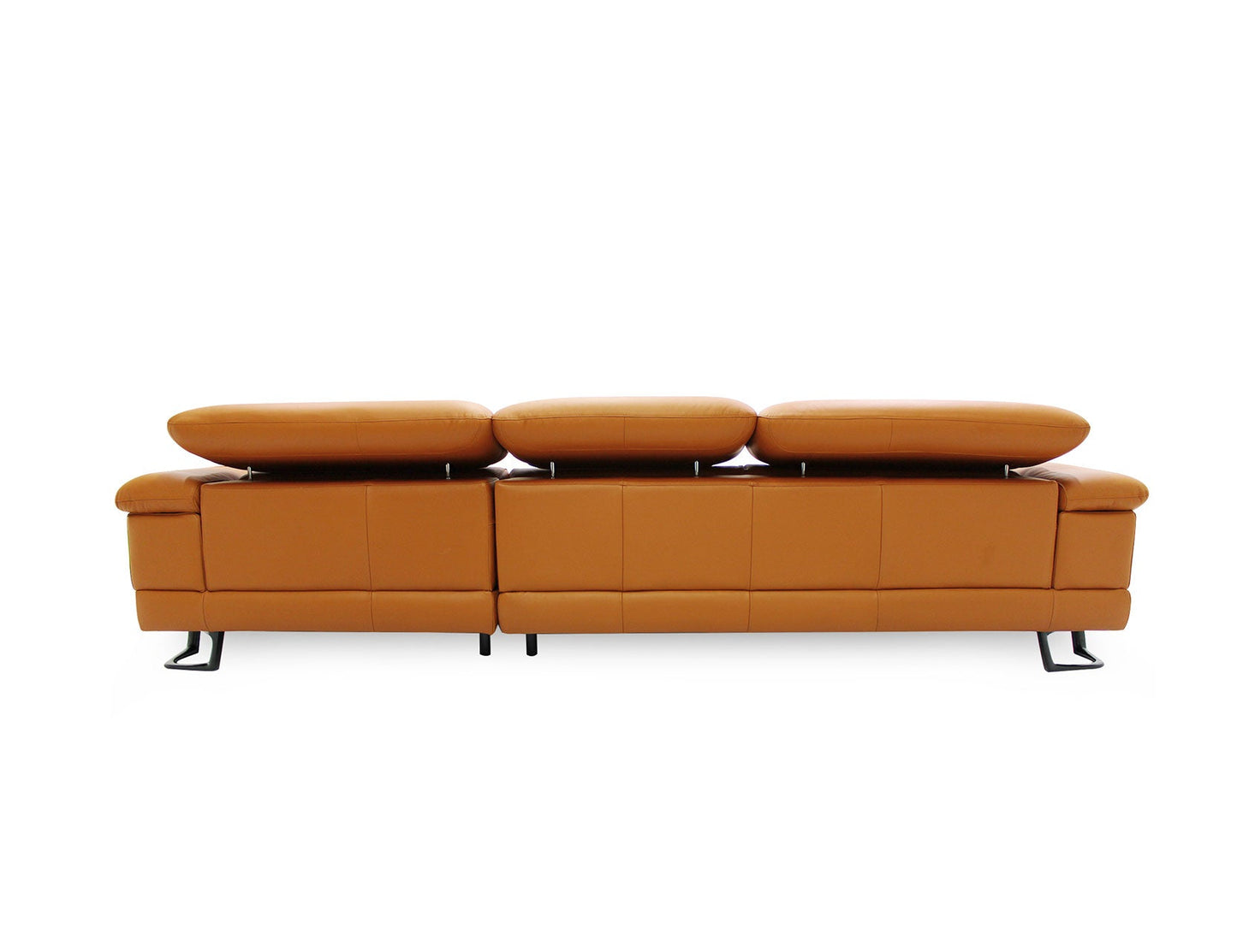 Canapé modulaire en cuir avec appui-tête réglable KORUS