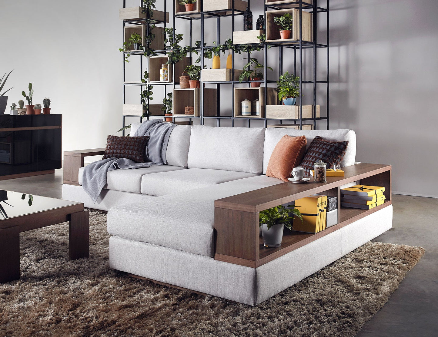 Canapé modulable ELDA en tissu déhoussable