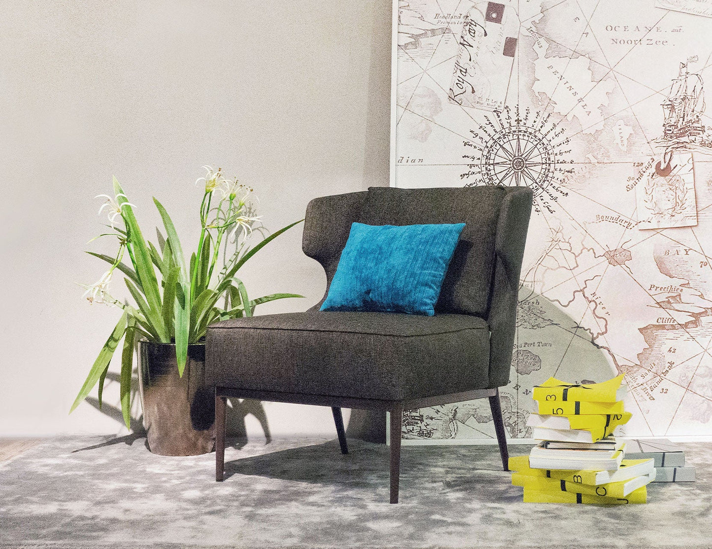 Fauteuil en tissu WING