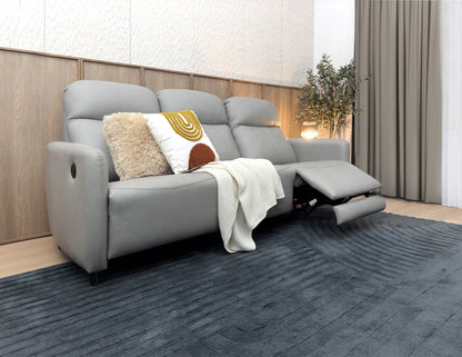 Canapé inclinable modulaire motorisé tout cuir HOMER
