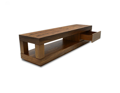 Console TV avec rangement en noyer MAX