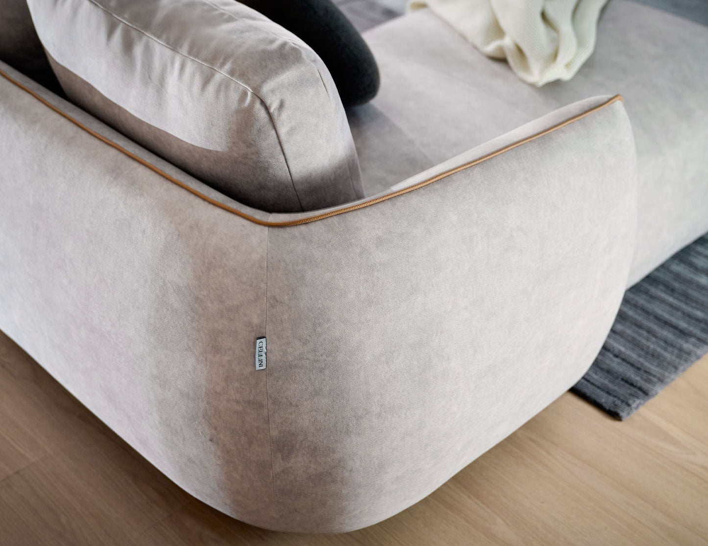 Canapé modulable ROND en tissu déhoussable