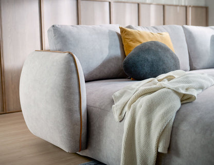 Canapé modulable ROND en tissu déhoussable